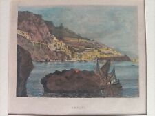 1840 antica incisione usato  Marano di Napoli