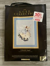 Kit de ponto cruz vintage Dimensions coleção dourada CELESTIAL ANGEL 3755 comprar usado  Enviando para Brazil