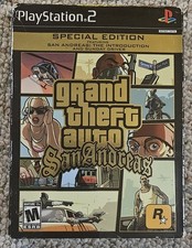 GTA PS2 Grand Theft Auto San Andreas edição especial na caixa com pôster e manual comprar usado  Enviando para Brazil