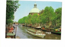 D37 AK Amsterdam Holland Schiffe Wohnboote Lutherse Kirk gelaufen 1984 comprar usado  Enviando para Brazil