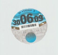 Car tax disc for sale  SITTINGBOURNE