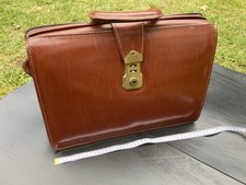 Vintage leather briefcase for sale  FALKIRK