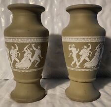 Shakers de sal e pimenta vintage Milmar Industries verde sálvia estilo madeira de cunha, usado comprar usado  Enviando para Brazil