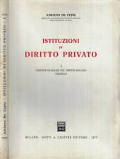 Istituzioni diritto privato usato  Italia