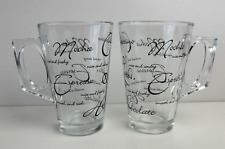 Pair glass coffee for sale  ROMFORD
