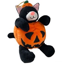 Brinquedo de pelúcia Fiesta gato preto Jack-O-Lantern bicho Halloween abóbora boo comprar usado  Enviando para Brazil