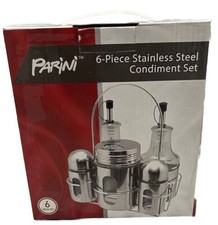 Caddy de mesa Parini aço inoxidável e vidro condimento - Novo na caixa! comprar usado  Enviando para Brazil