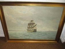 Altes gemälde segelschiff gebraucht kaufen  Niederndodeleben