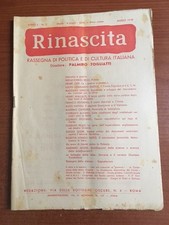 Rinascita n.3 marzo usato  San Cesareo