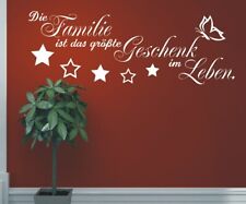 Wandtattoo spruch familie gebraucht kaufen  Wilster
