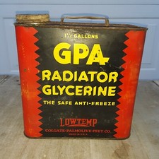 Lata de líquido de arrefecimento vintage GPA 1-1/2 galão radiador glicerina comprar usado  Enviando para Brazil