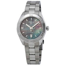 Relógio feminino Tissot PR 100 Sport Chic mostrador preto esfregão T101.910.11.121.00 comprar usado  Enviando para Brazil