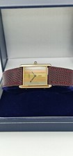 Relógio mecânico Must de Cartier Tank ouro 18 quilates em prata vintage tamanho médio. comprar usado  Enviando para Brazil