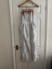 White jumpsuit stripe for sale  TADLEY