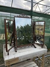 Antique triptych mahogany for sale  PERSHORE