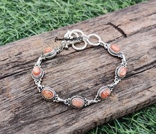 Usado, Pulseira feminina de prata esterlina 925 Sunstone MO** comprar usado  Enviando para Brazil