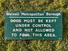 Vintage sign dogs for sale  WARRINGTON