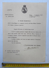 Attestato ordine militare usato  Lagonegro