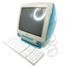 Computadora vintage Apple iMac G3 azul verde azulado M4984 en funcionamiento con mouse y teclado segunda mano  Embacar hacia Mexico