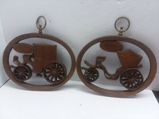Vintage Burwood produz 2 peças suspensas de arte de parede automotiva  comprar usado  Enviando para Brazil
