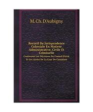 Recueil jurisprudence colonial gebraucht kaufen  Trebbin