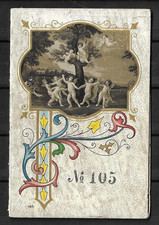 Antico calendario barbiere usato  Italia