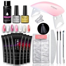 Usado, Kit de gel para unhas conjunto de unhas 6W lâmpada LED e 2 estilos pontas de molde de unhas de construção rápida comprar usado  Enviando para Brazil