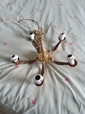 Traditional brass chandelier for sale  WARRINGTON