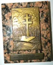 Jolie plaque bronze d'occasion  Céret