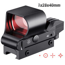 Usado, Escopo de rifle Optics 1x28x40mm mira ponto vermelho reflexo 4 retículos para trilho 11/20mm comprar usado  Enviando para Brazil