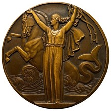 Médaille art déco d'occasion  Fontainebleau