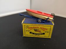 G151-MATCHBOX LESNEY No48B BARCO ESPORTIVO E REBOQUE COM CAIXA comprar usado  Enviando para Brazil