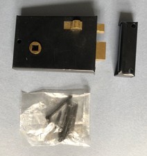 Fechadura de aro de aço retrô não usada com acessórios de latão e snib - Ideal para um banheiro comprar usado  Enviando para Brazil