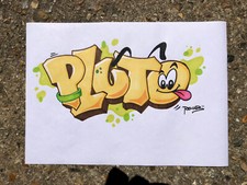 Dessin signé pluto d'occasion Dessin signé pluto d'occasion  Auvers-sur-Oise