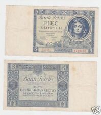 5 złotych Piec Złotych Banknot Polska 1930 na sprzedaż  Wysyłka do Poland