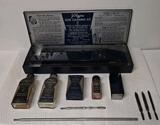 Kit de limpeza de armas JC Higgins Sears #270 com remendos, garrafas e ferramentas de rifle comprar usado  Enviando para Brazil