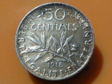 Centimes semeuse 1918 d'occasion  Pont-de-l'Arche