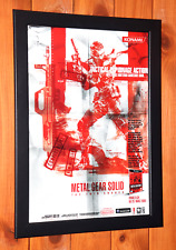 Metal Gear Solid The Twin Snakes GameCube raro promoção pequeno pôster página de anúncio emoldurada comprar usado  Enviando para Brazil