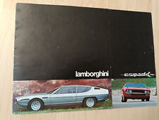 Lamborghini espada brochure d'occasion  Expédié en Belgium