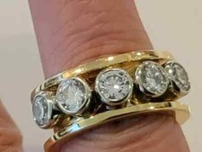 3ct round bezel for sale  Houston