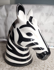 Zebra head ceramic for sale  Charlotte