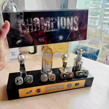2024 Philadelphia Championship 4 troféus e 8 anéis com vitrine comprar usado  Enviando para Brazil