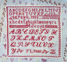 Old marquoir alphabet d'occasion  Expédié en Belgium