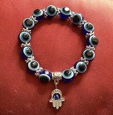 Usado, Pulseira Evil Eye estilo turco, pulseira ajustável/elástica Evil Eye, não usada comprar usado  Enviando para Brazil