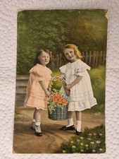 Cartolina bimbe cesto usato  Bologna