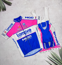 Camiseta Santini Lampre NGC ciclismo e shorts babador terno completo KIA tamanho grande, usado comprar usado  Enviando para Brazil