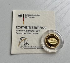 Goldmünze 2011 deutscher gebraucht kaufen  Haldensleben
