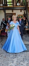 Königinnenkleid hellblau grö gebraucht kaufen  Brilon