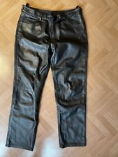 schwarze herrenlederhose gebraucht kaufen  Villmar