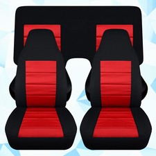 Conjunto completo de capas para assento de carro preto-vermelho compatível com 82-92 Chevrolet Camaro Coupe/Conversível, usado comprar usado  Enviando para Brazil
